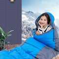 EFSANE KAMP - Uyku Tulumu 1.6kg 0°C -+15°C - Mavi/Gri