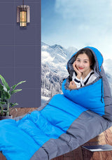 EFSANE KAMP - Uyku Tulumu 1.6kg 0°C -+15°C - Mavi/Gri