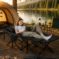 EFSANE KAMP - Konfor Ultralight Kampet Portatif Kamp Yatağı Siyah -  190x68x35cm