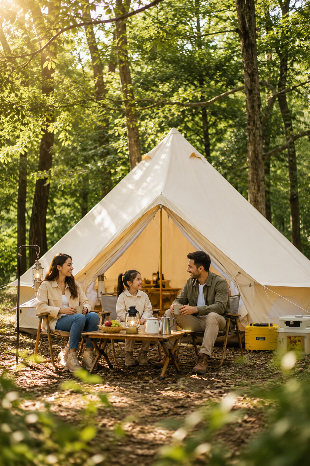 EFSANE KAMP - Büyük Glamping Kamp Çadırı - Kalın Kumaş - 4 Mevsim - 10/14 Kişilik